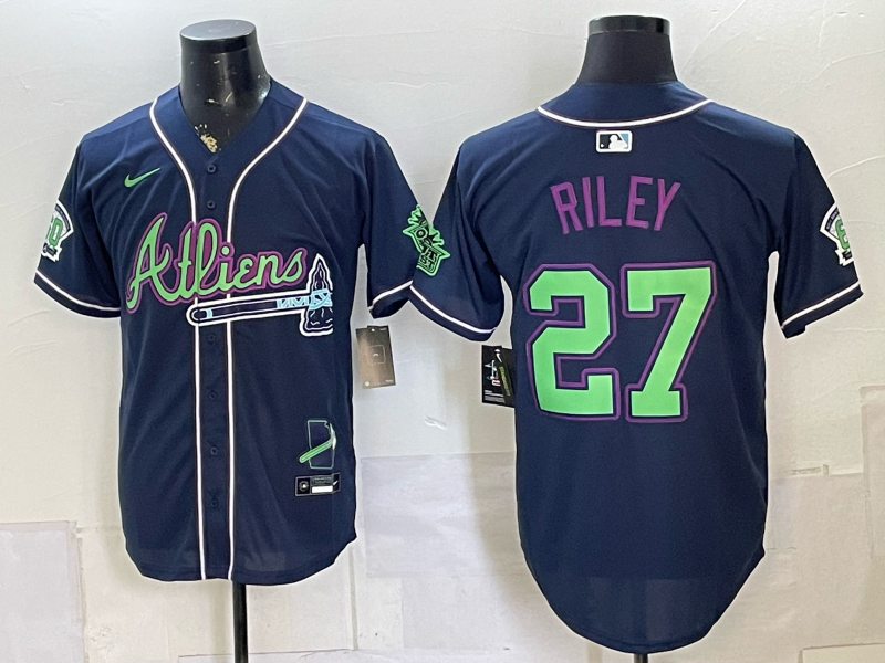men 2026 Atlanta Braves #27 Riley blue Game Nike MLB Jersey 0727004->atlanta braves->MLB Jersey